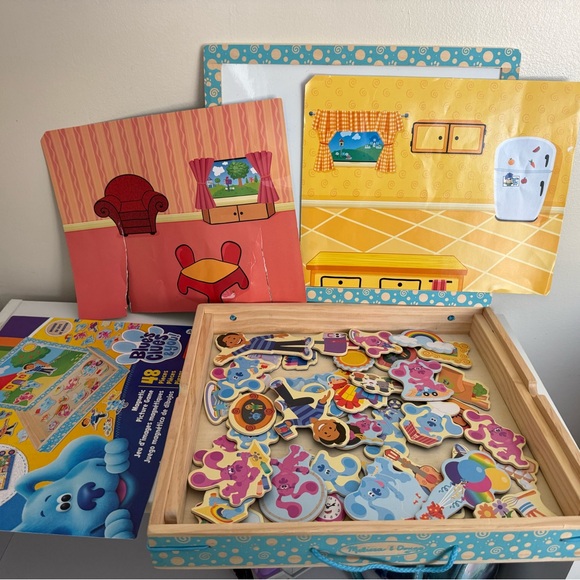 Blue’s Clues & You Melissa & Doug Magnetic Wooden Puzzle Set - Nearly complete! - Picture 4 of 12